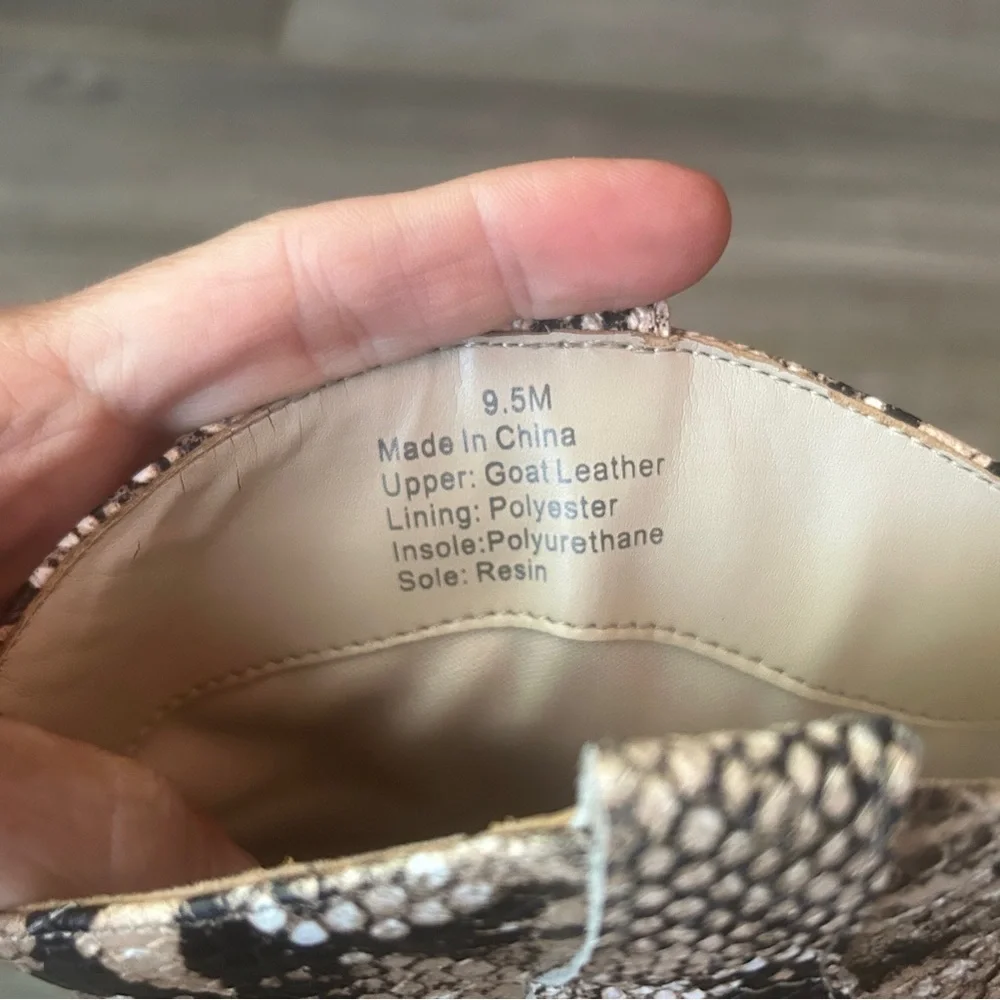 Gibson‎ Latimer Snake Skin Booties, Women’s 9.5